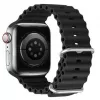 Dux Ducis Apple silikónový náramok pre Apple Watch 42/44/45/46/49mm čierny