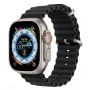 Dux Ducis Apple silikónový náramok pre Apple Watch 42/44/45/46/49mm čierny