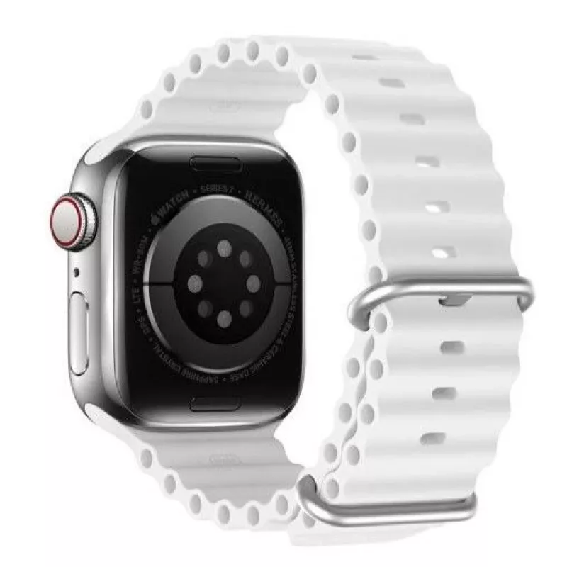 Dux Ducis Apple silikónový remienok pre Apple Watch 42/44/45/46/49MM biely