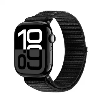 Dux Ducis Apple Watch 38/40/41/42 mm YE nylonový pletený remienok na zápästie čierny