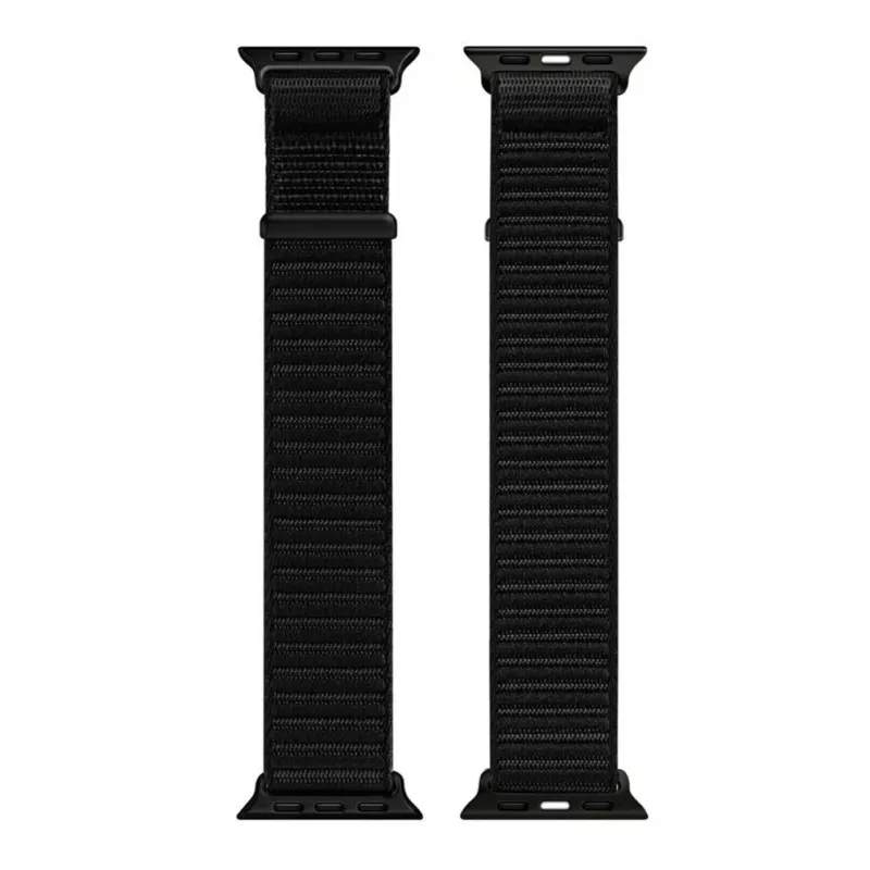 Dux Ducis Apple Watch 42/44/45/46/49mm YE nylonový pletený remienok Loop čierna