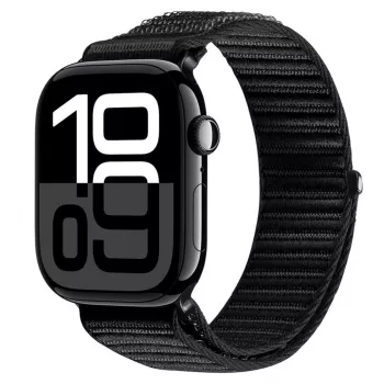 Dux Ducis Apple Watch 42/44/45/46/49mm YE nylonový pletený remienok Loop čierna