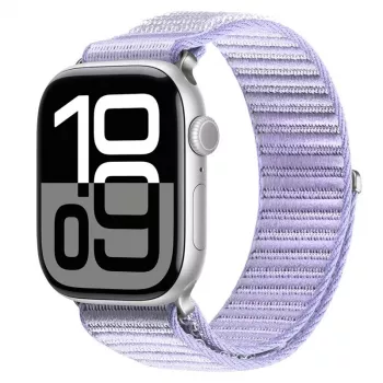 Dux Ducis Apple Watch 42/44/45/46/49mm YE nylonový pletený slučkový remienok na zápästie fialový