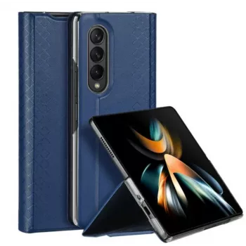 Dux Ducis Bril Series flip puzdro s peňaženkou pre Samsung Galaxy Z Fold4, tmavomodrá