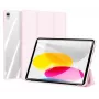 Dux Ducis Copa puzdro pre iPad 10,9 palca 2022 (10. gen.) Smart Cover stojan ružová