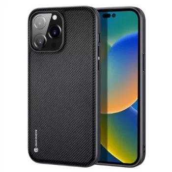 Dux Ducis Fino Series nylonové ochranné puzdro pre Apple iPhone 14 Pro Max - čierne