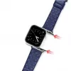 Dux Ducis pravá koža náramok pre Apple Watch 38/40/41mm - modrý