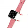 Dux Ducis pravá koža remienok pre Apple Watch Series 7/6/5/4/3/2/SE (38/40/41mm) - červený