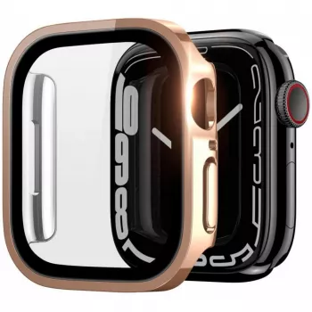 Dux Ducis Hamo Apple Watch Series 7/8/9 puzdro (PC) 41 mm ružové zlato