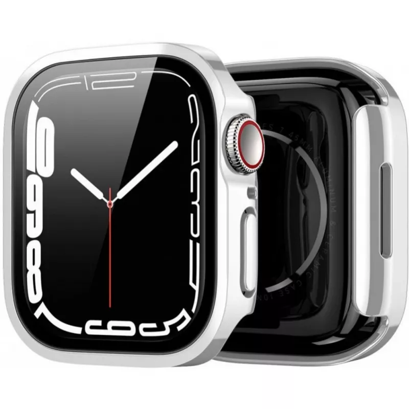 Dux Ducis Hamo Apple Watch Series 7/8/9 puzdro (PC) 41mm strieborná