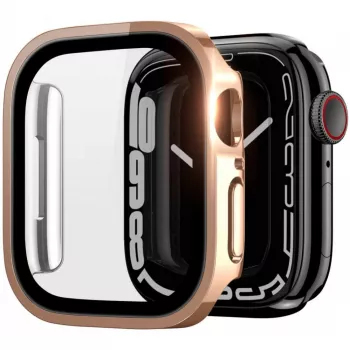 Dux Ducis Hamo puzdro pre Apple Watch Series 7/8/9 (PC) 45mm ružové zlato