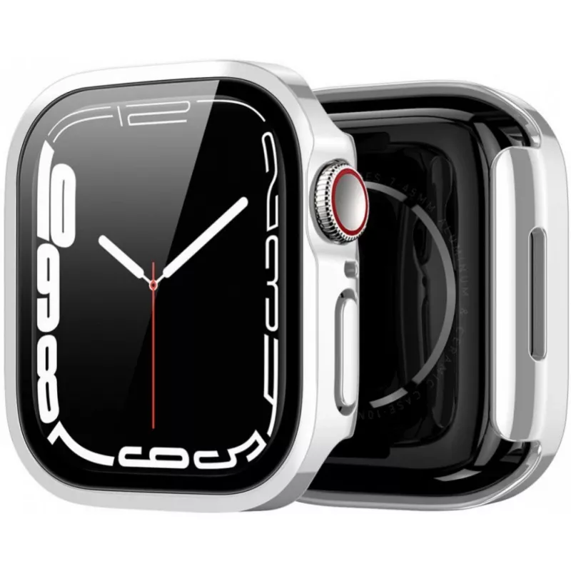 Dux Ducis Hamo Apple Watch Series 7/8/9 puzdro (PC) 45mm strieborné