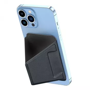 Dux Ducis Magnetic PU Leather Wallet Stand Case pre Apple iPhone 13 Pro Max - čierne