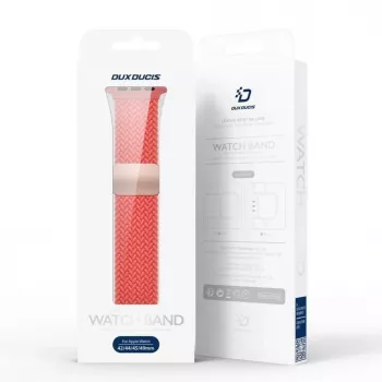 Dux Ducis Mixture Pro pružný pletený remienok na hodinky pre Apple Watch 38/40/41 mm - Guava