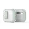Dux Ducis PECP Series PC+TPU kryt s háčikom pre AirPods 4, biely zelený
