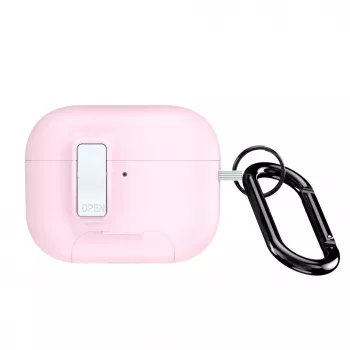 Dux Ducis PECQ Series Puzdro PC+TPU s háčikom pre Apple AirPods Pro 3, biele/ružové