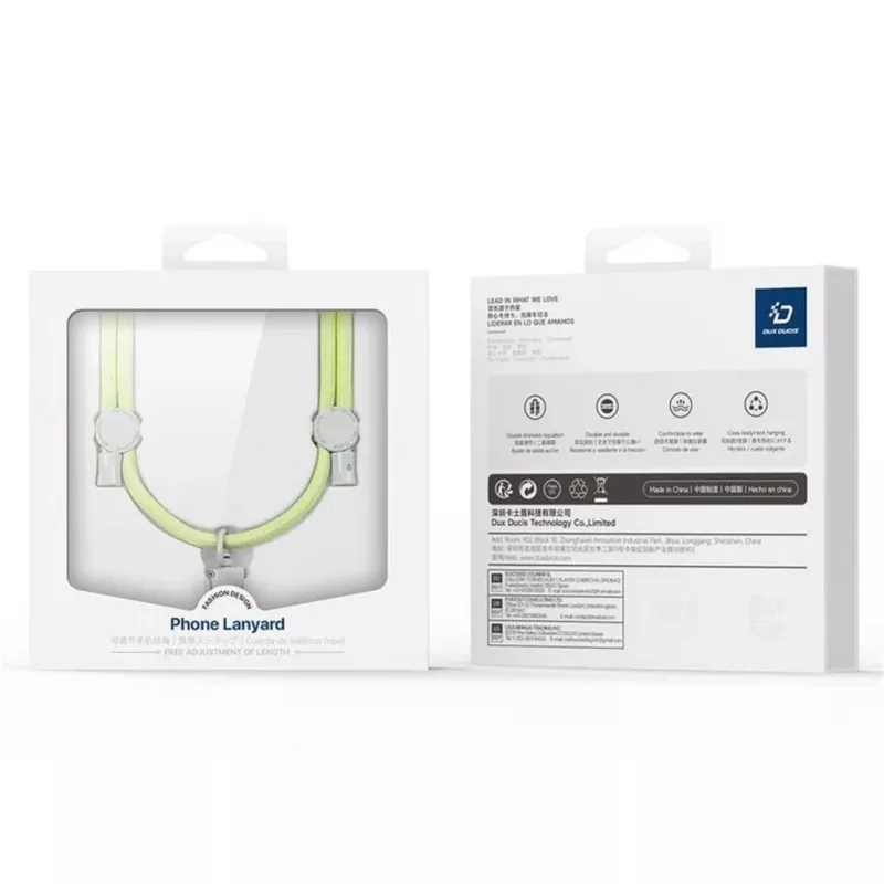 DUX DUCIS Plaz cross-body popruh na telefón zelený/žltý