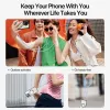 DUX DUCIS Plaz cross-body remienok na telefón svetlo modrý