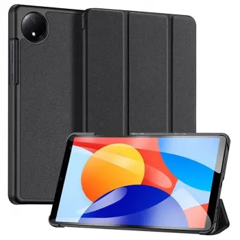 Dux Ducis Redmi Pad SE 8.7 Domo Series puzdro na tablet z PU kože s trojitým skladacím stojanom čierne