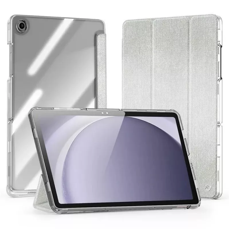 Dux Ducis Samsung Galaxy Tab A9 Plus TPU+PC+koža priehľadné puzdro svetlozelené