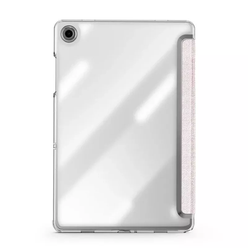 Dux Ducis Samsung Galaxy Tab A9 Plus TPU+PC+koža priehľadné puzdro svetloružová