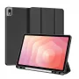 Dux Ducis Samsung Galaxy Tab S11 Domo Series puzdro na tablet z PU kože s trojdielnym stojanom čierne