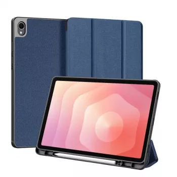 Dux Ducis Samsung Galaxy Tab S11 Domo Series Tri-fold Stand PU kožené puzdro tabletu modré
