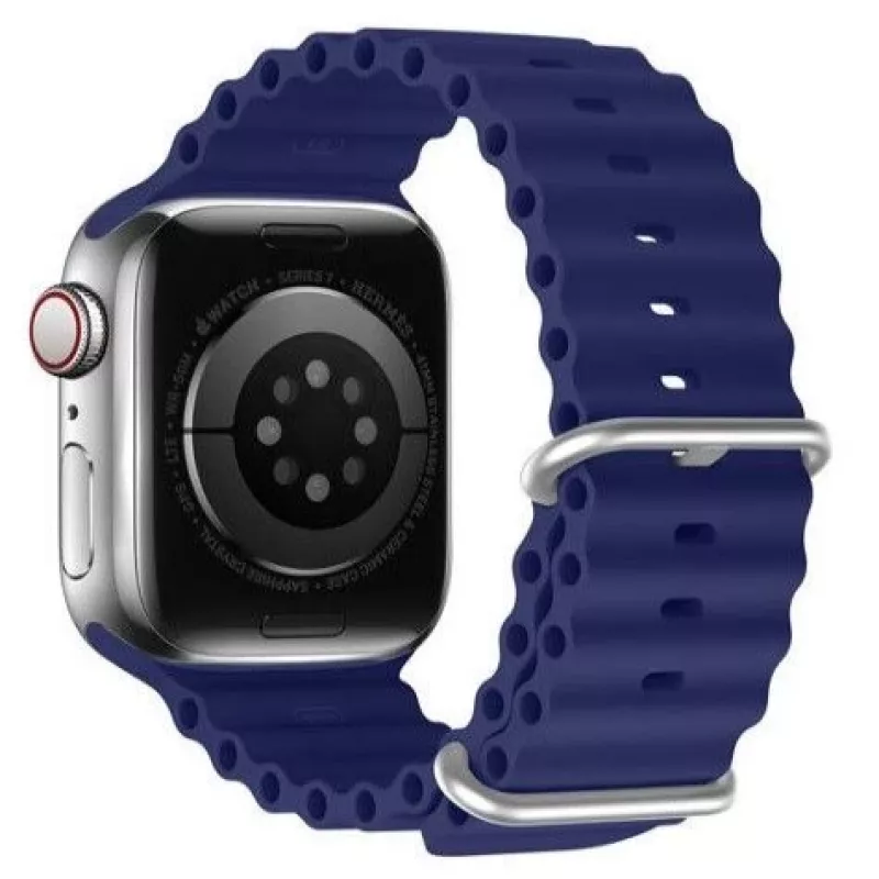 Dux Ducis silikónový športový náramok pre Apple Watch 45/44/42mm - námornícka modrý