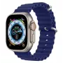 Dux Ducis silikónový športový náramok pre Apple Watch 45/44/42mm - námornícka modrý