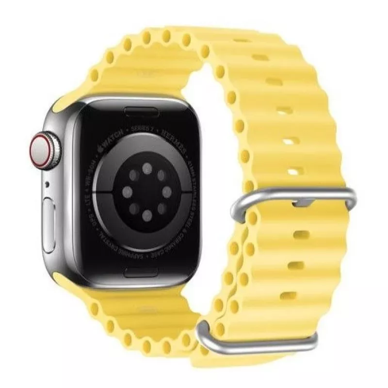 Dux Ducis silikónový remienok pre Apple Watch 8/7/6/5/4/3/2/SE (38/40/41mm) - žltý