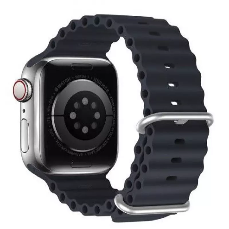 Dux Ducis silikónový remienok na hodinky pre Apple Watch Series 8/7/6/5/4/3/2/SE (38/40/41mm) - sivá
