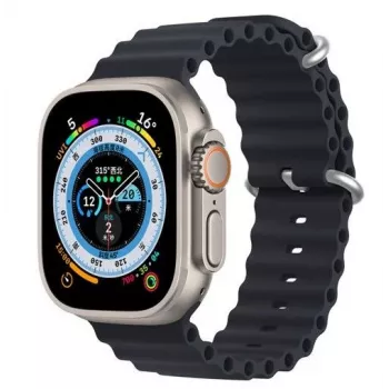 Dux Ducis silikónový remienok na hodinky pre Apple Watch Series 8/7/6/5/4/3/2/SE (38/40/41mm) - sivá