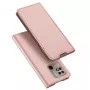 Dux Ducis Skin Pro flip puzdro pre Xiaomi Redmi 10C, PU koža s priehradkou na karty a stojanom, ružová