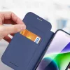 Dux Ducis Skin X Pro Magnetic Flip MagSafe puzdro pre Apple iPhone 15 Plus - modré