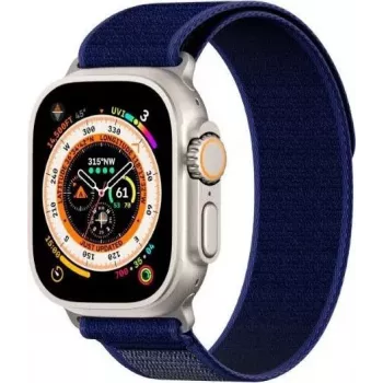 Dux Ducis Sport suchý zips remienok pre Apple Watch 42/44/45/46/49mm modrá