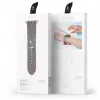 Dux Ducis Remienok pre Apple Watch 7/6/5/4/3/2/SE (41/40/38mm), Náramok, Strieborný