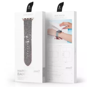 Dux Ducis náramok pre Apple Watch 7/6/5/4/3/2/SE (41/40/38mm), náramok, strieborný