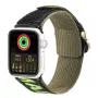 Dux Ducis remienok (outdoorová verzia) pre Apple Watch Ultra, SE, 8, 7, 6, 5, 4, 3, 2, 1 (49, 45, 44, 42 mm) nylonový remienok čierny zelený