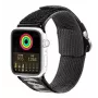 Dux Ducis náramok (outdoorová verzia) pre Apple Watch Ultra, SE, Series 8, 7, 6, 5, 4, 3, 2, 1 (49, 45, 44, 42 mm) nylonový náramok čierny strieborný
