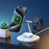 Duzzona W16 15W 3-in-1 magnetická bezdrôtová nabíjačka biela