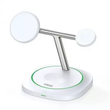 Duzzona W16 15W 3-in-1 magnetická bezdrôtová nabíjačka biela