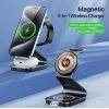 Duzzona W21 3-in-1 15W Wireless Charging Stand (Qi2 Certified) čierna