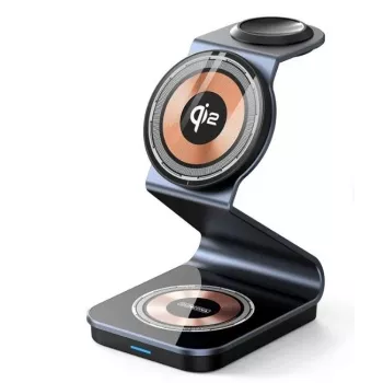 Duzzona W21 3-in-1 15W Wireless Charging Stand (Qi2 Certified) čierna