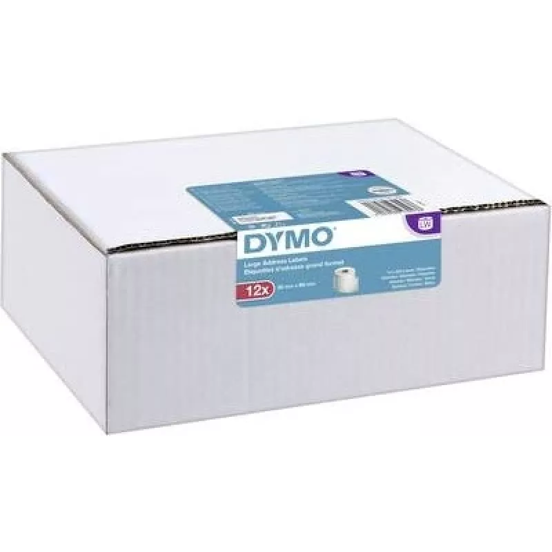 DYMO Authentic LabelWriter veľké adresné etikety 36mm x 89mm transparentné, 2 rolky so 130 (260 etikiet)