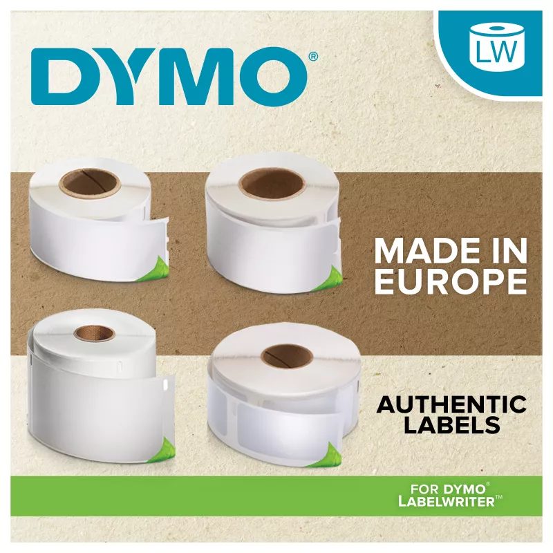 DYMO LabelWriter adresné etikety 99010, 28x89 mm, biela, 2 rolky po 130