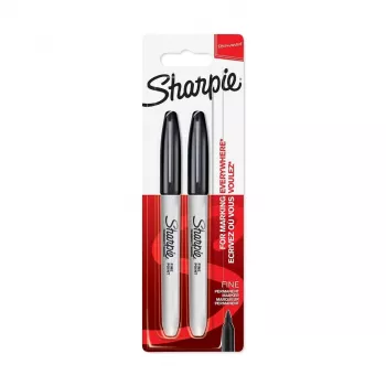 DYMO Sharpie tenký permanentný marker čierny (balenie 2 ks)
