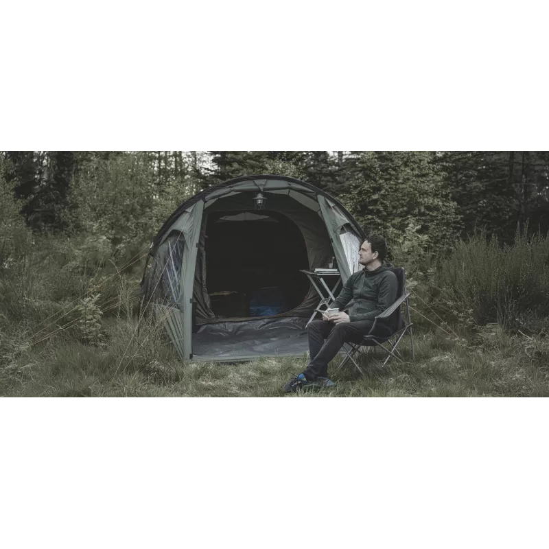 Easy Camp Spruce Arm Folding Camping Chair - tmavosivá, nosnosť 110 kg