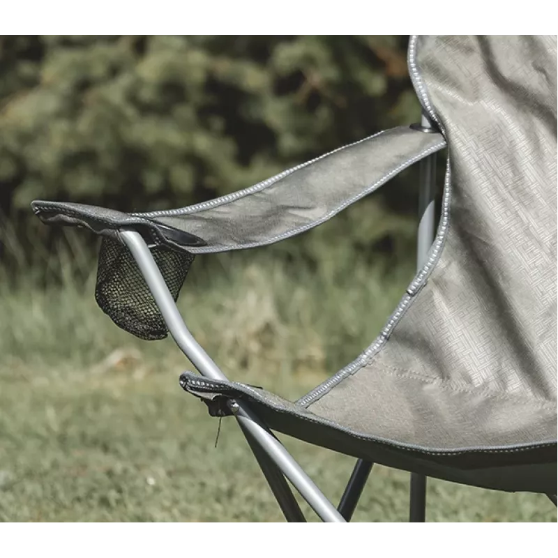 Easy Camp Spruce Arm Folding Camping Chair - tmavosivá, nosnosť 110 kg