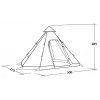 Easy Camp Tent Dayhaven 4 osobný tunelový stan sivý/zelený