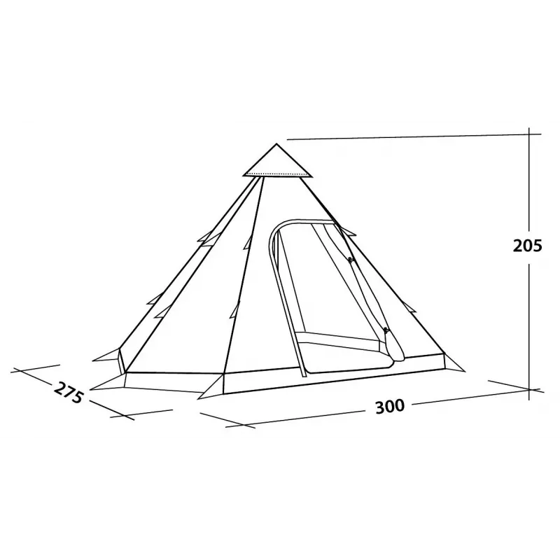 Easy Camp Tent Dayhaven 4 osobný tunelový stan sivý/zelený